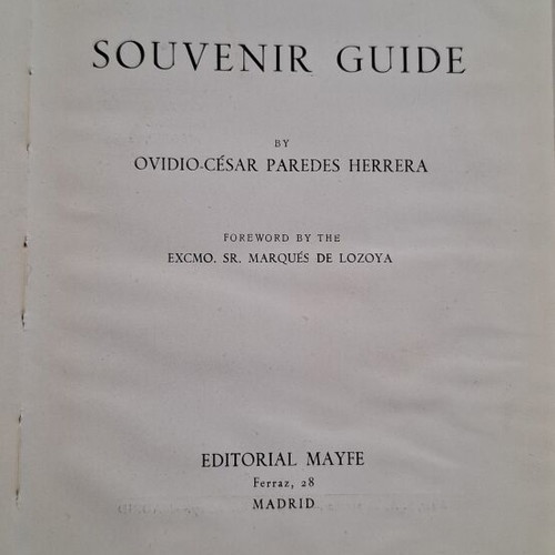 Prado Gallery Souvenir Guide 1952 hardcover like new