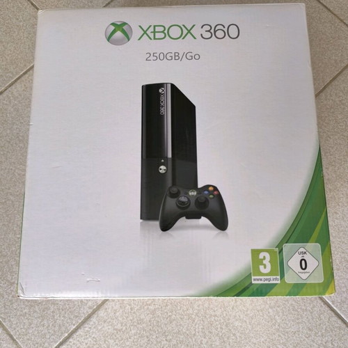 Xbox 360 E packaging box used with missing internal dividers