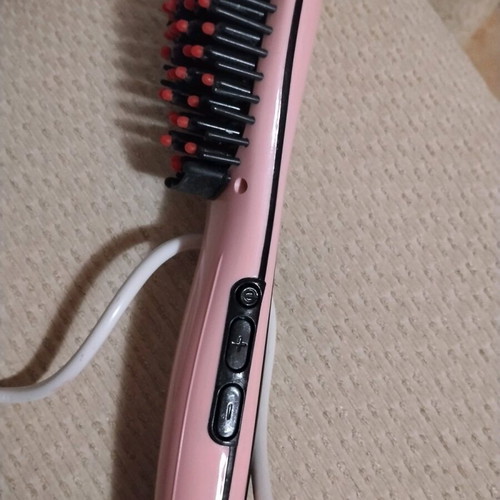 Electric hair straightening brush like new