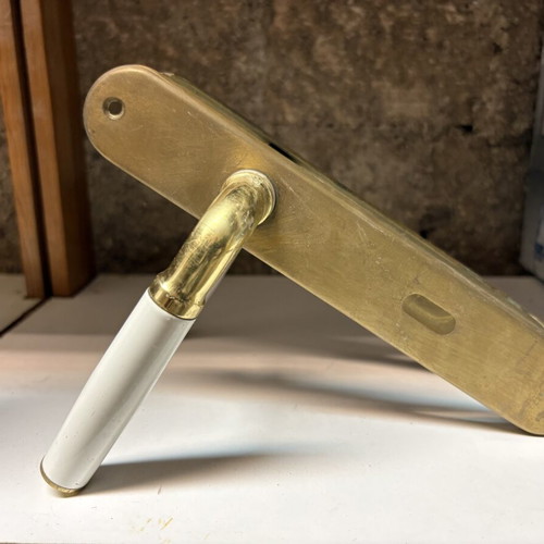 Door handles with plate used, set of 5 for interior doors