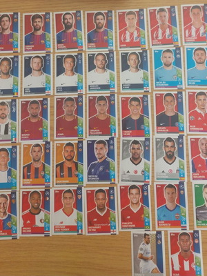 Стикери UEFA Champions League 2017/18 нови, комплект от 47