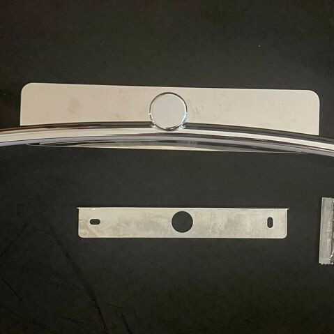 Bathroom LED light 12W 4000K 220V silver curved design