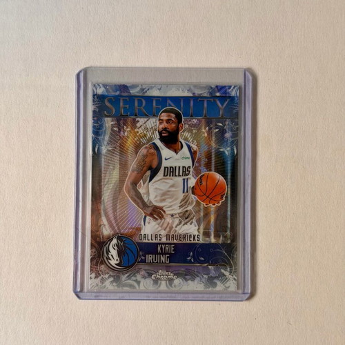 Kyrie Irving Serenity Refractor Dallas Mavericks 2025-26 NBA Topps Chrome card new