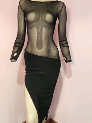 Danceandsway dance dress black new code 2178