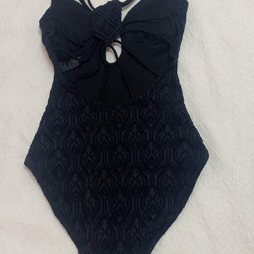 Accessorize black one-piece swimsuit like new, size XS
