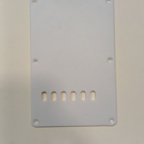 Electric guitar spring back plate cover, white