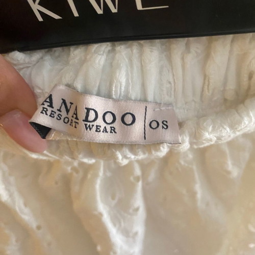 Nanadoo Broderie Skirt One Size like new, white cotton