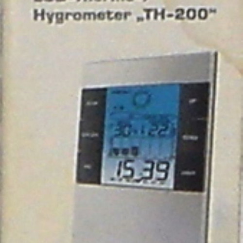 HAMA LCD TH-200 Weather Station used with light