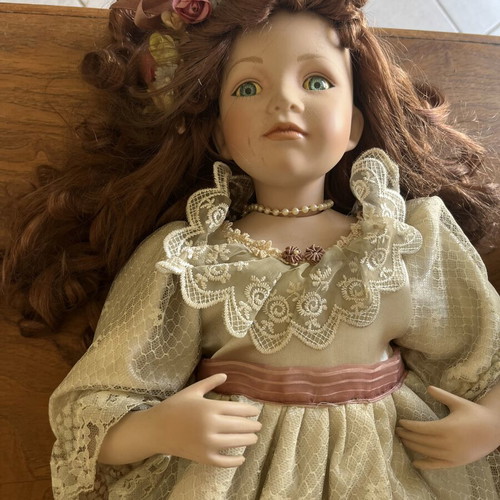 Vintage porcelain doll