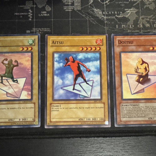 Soitsu, Aitsu & Doitsu Yugioh cards set new