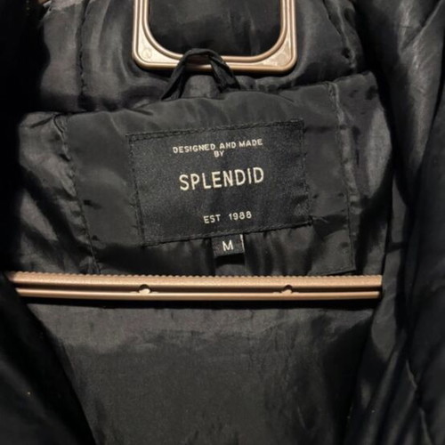 Splendid women's warm jacket used size M black with broken zipper