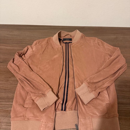 Zara Man brown suede jacket size S like new