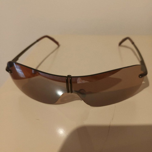 Key K Ess women's sunglasses used, rimless, brown, small size