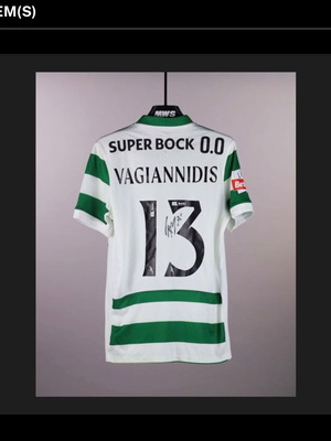 MatchWorn Signed Vagiannidis Jersey new, authentic