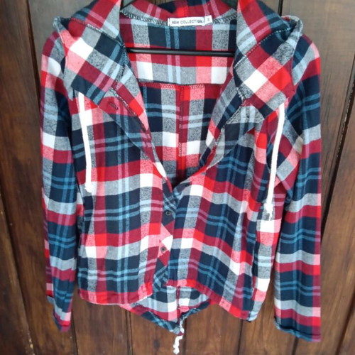 Shirt jacket New Collection size M like new, blue and red