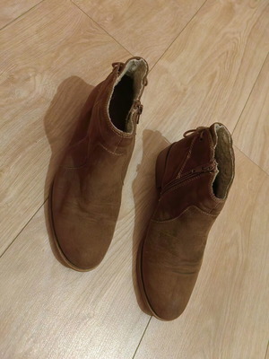 Women's ankle boots size 37 used, brown