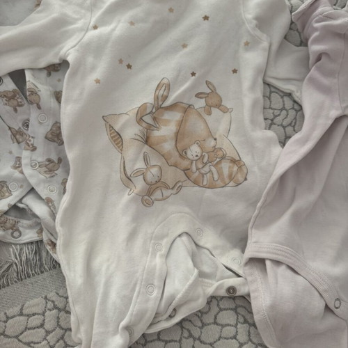 Baby bodysuits used, size 50cm, 0-1 month, including Benetton