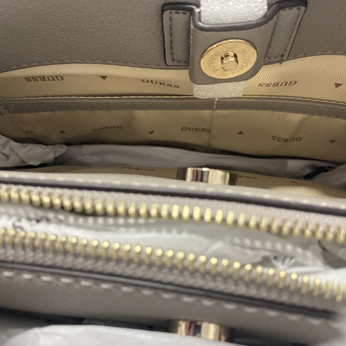 Guess Karnilla Logo shoulder bag, dark taupe