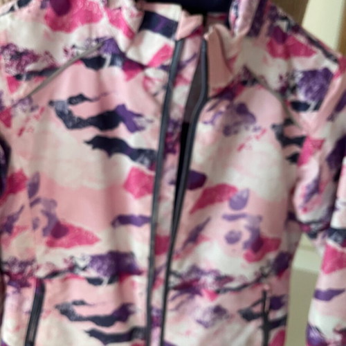 Civil waterproof jacket for girl 7-9 years used, colorful