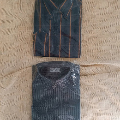 M Giannopoulos Long-Sleeve Shirts New, Gray and Purple
