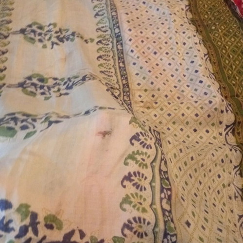 Silk Indian sari pieces used, pack of 14, vintage