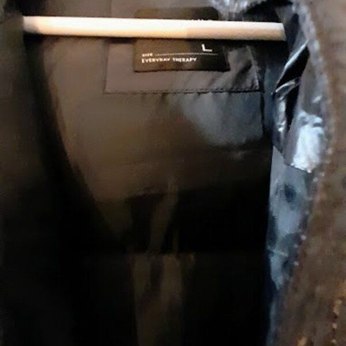 Long winter jacket size L like new, black