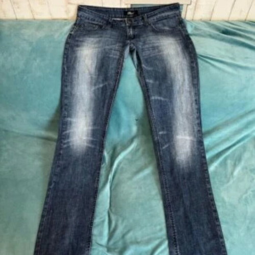 Phard Low Rise Jeans Size 31 Straight Leg Rhinestones used, blue