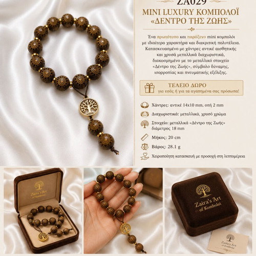 Mini Komboloi Tree of Life handmade, new