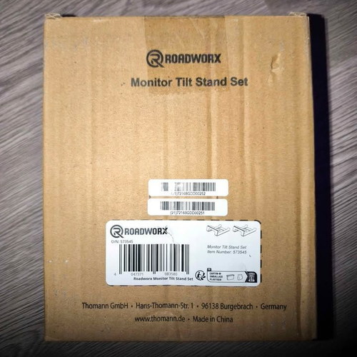 Roadworx Monitor Tilt Stand Set new, table stand for monitors and speakers