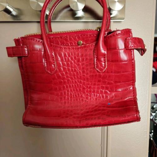 Mini red handbag used