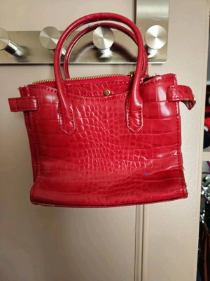Mini red handbag used