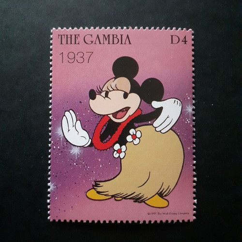 Minnie Mouse Stamp Set Thru The Years 1997, mint condition