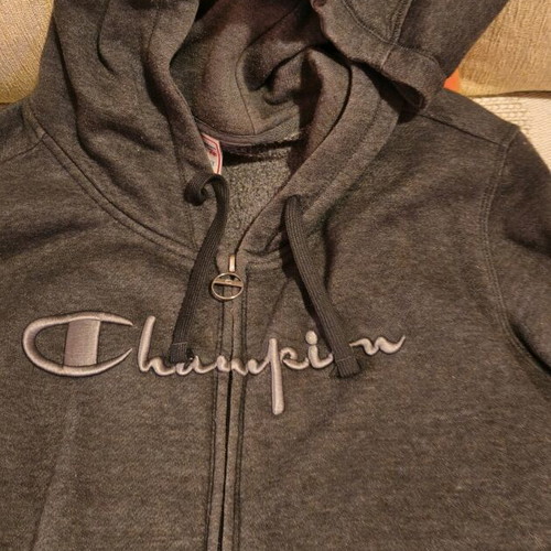 Champion hoodie jacket XL gray used women