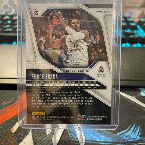 Serge Ibaka gold Euroleague Prizm 24-25 like new