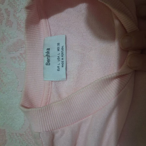 Bershka sweatshirt used, pink and black, sizes L and XL