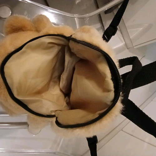 Backpack plush teddy bear like new