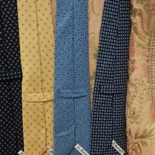 E Marinella Napoli Silk Ties pack of 7 like new, handmade