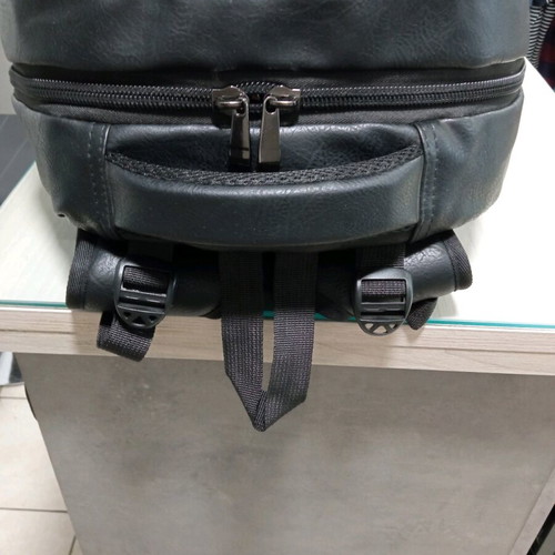 Backpack new synthetic leather black