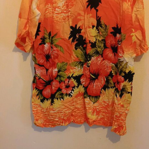 Hawaiian summer shirt new, size XL, orange