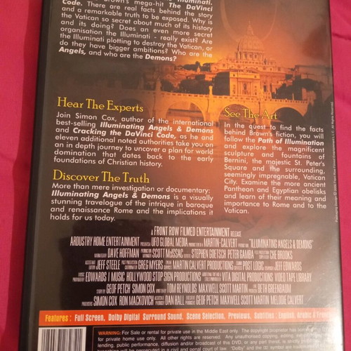 Illuminating Angels & Demons DVD like new, historical, subbed