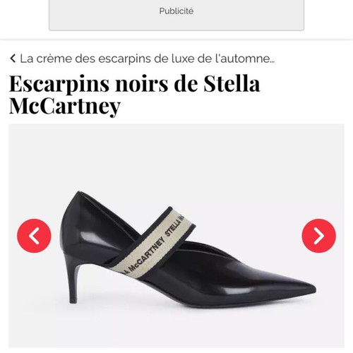 Stella McCartney black pumps size 37 new, vegan leather