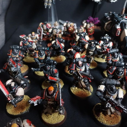 Black Templars Army Warhammer 40K fully painted, like new