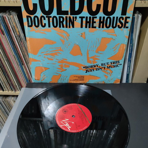 Coldcut Doctorin' The House 12" vinyl record used, electronic