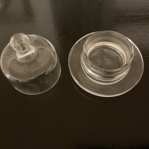 Crystal small butter dish like new