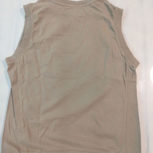 Sleeveless shirt khaki like new, size 152 cm for 11-12 years