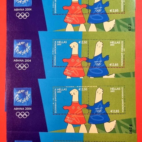 Olympic Games Athens 2004 Mascot Fegie set of 5 new