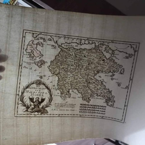 Peloponnese map 1790 like new