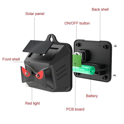 Solar Ultrasonic Garden Pest Repeller new