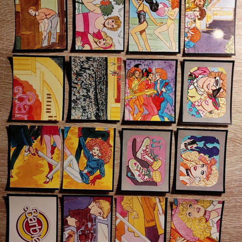 Barbie Rock Star 1986 stickers and packs used, Panini