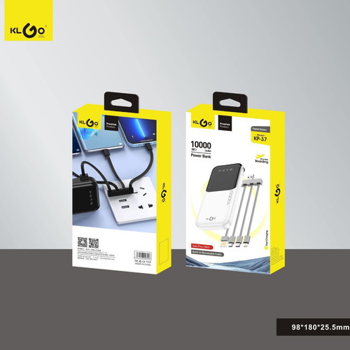 Power bank with built-in cables new